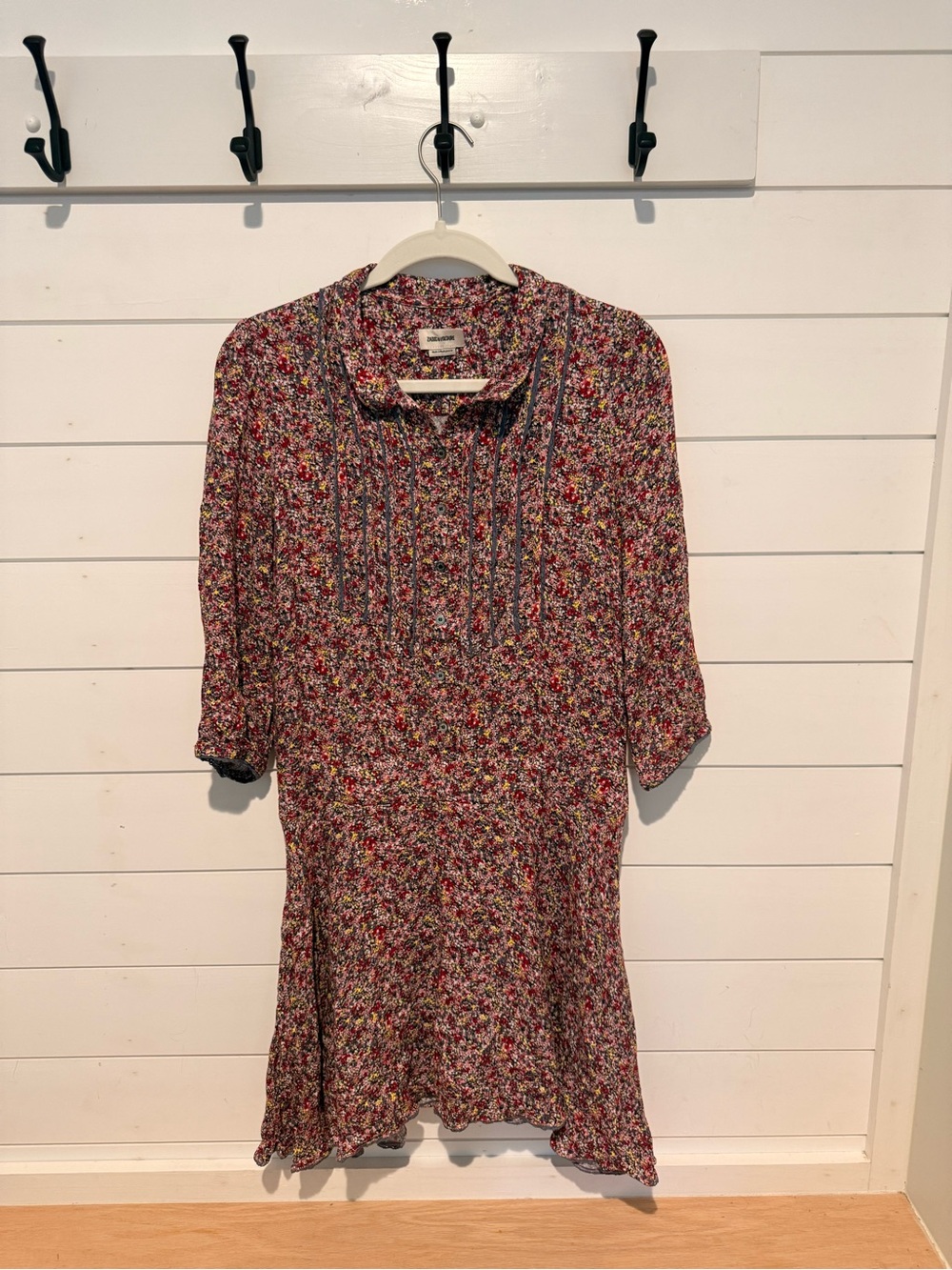 Zadig & Voltaire Floral Dress Cottagecore Parisian Chic Size S